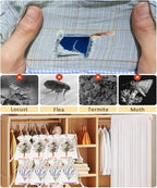 20 Pack Cedar Chips and Natural Dried Lavender Sachets Bags - Stop Clothes Damage, Cedar and Lavendar Home Fragrance Sachets for Drawers and Closets