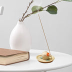 Handmade Ceramic Incense Holder for Sticks, Incense Plate for Stick with Ash Catcher Anti-ash, Incense Burner for Meditation Yoga Spa Aromatherapy Home Room Decor Easily Grab Ash