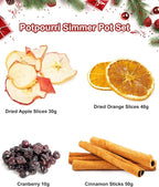 Potpourri Simmering, Holiday Cheer Stovetop Potpourri with Apple, Orange, Cranberry and Cinnamon, Dried Fruits Fragrance Bowl Filler, Perfect Christmas Blend House Warming/Thank You Gift