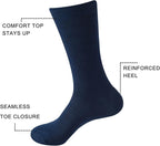 Sock Amazing Unisex Bamboo Rayon Socks Super Soft Black Crew Socks 8 Pack