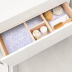 Eersida 20 Sheets 14 x 19.5 Inch Scented Drawer Liners for Dresser Non Adhesive Fragrant Drawer Liners Paper for Bedroom Kitchen Cabinet Home Shelf Closet(Fresh Flower)