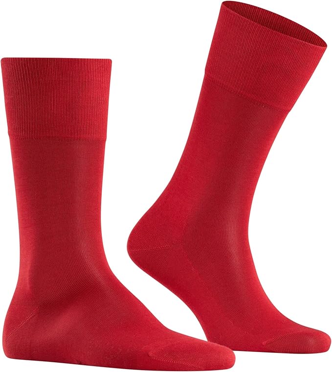 FALKE Men's Tiago Dress Socks, Sustainable Cotton, Crew, 1 Pair