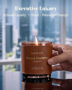 M&SENSE Cinnamon Tobacco Scented Candles,Vegan Soy Wax Candle,10oz 42-Hour Slow Burning Time,No Toxin Naturally Scented Home Fragrance for Stress Relief in Sleep & Living Rooms,Gifts for Dad Man