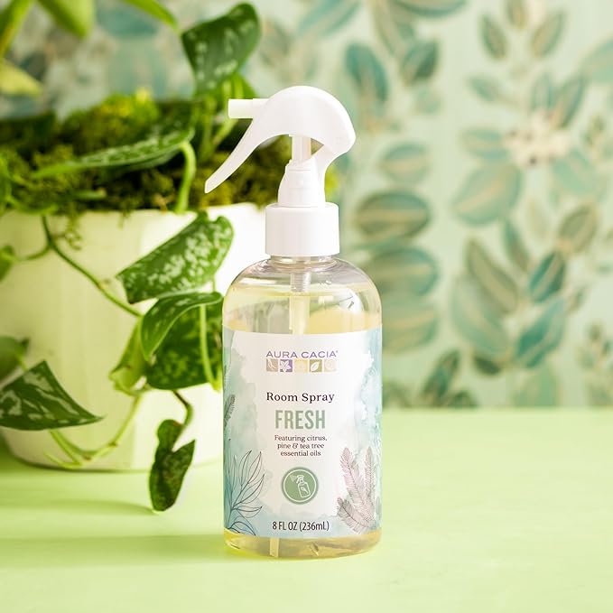 Aura Cacia Fresh Room Spray 8 Fl. oz. - Light Aroma, No Synthetic Fragrances