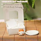 Handmade Ceramic Incense Holder for Sticks, Incense Plate for Stick with Ash Catcher Anti-ash, Incense Burner for Meditation Yoga Spa Aromatherapy Home Room Decor Easily Grab Ash