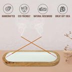Raajsee Hand Painted Incense Holder,Wooden Incense Burner,Ash Catcher, Incense Tray 11x4x1.5 Inches, Best for Home Fragrance-Aesthetic Room Décor