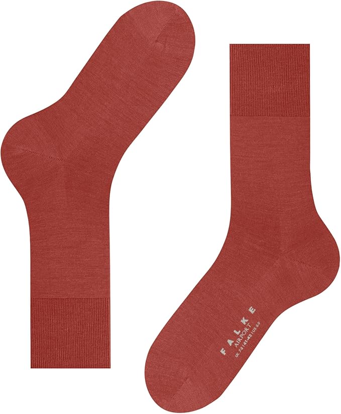 FALKE Men's Airport Dress Socks, Premium Merino Wool Cotton Blend, Sustainable Luxury, Eco-Friendly Business Casual, 1 Pair