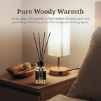 Oud Diffuser Set with Sticks - Reed Diffuser for Bathroom, Bedroom, Office, Living Room - Woody Aromatics for Home Aromatherapy - Luxury Fragrance Sticks Diffuser Set - 3.72 fl oz