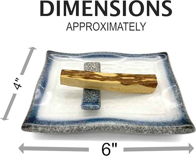 TOBOHU Skyline Rectangle Ceramic Palo Santo Incense Holder