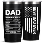 Father's Day Gift for Dad from Daughter, Son, Kids - 20oz Coffee Mug - Best Bonus Dad Birthday Gifts for Father, Husband - Christmas Ideas Drinking Cup Tumbler, Black