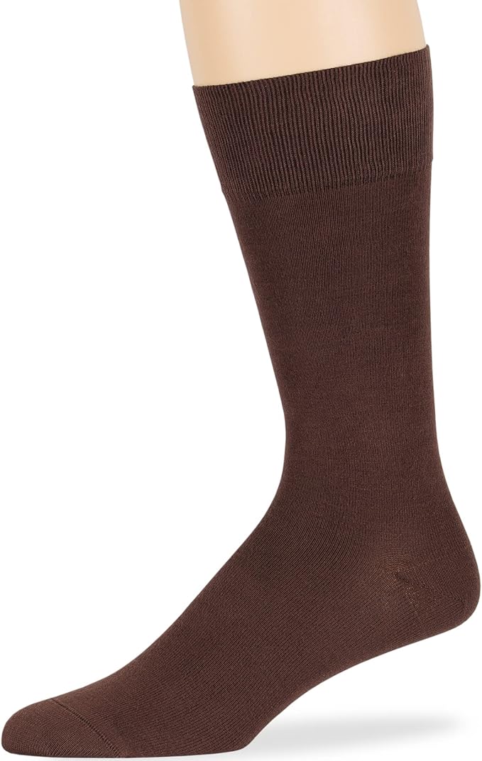 7BigStars Mens Dress Socks – 4 Pack Bamboo Crew Fit, Solid or Patterned, Thin Seamless Breathable Business