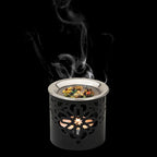Frankincense Incense Burner with Tealight – Durable Black Iron, Height 2.36 Inches – HANDCRAFTET Aromatic Censer for Safe Burning and Elegant Home Décor