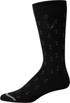 Nautica Mens Dress Socks - 5 Pack Breathable Comfort Stretch Crew-Length Work Socks for Men for Business Formal Wear (6-12.5)