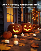 5plots Flameless Candles, 50Pcs Tea Lights Candles Battery Operated, Flameless Tealight Candles Flickering, Electric Tea Lights Votive Candles - White - 1.5" x 1.25"