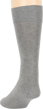 7BigStars Mens Dress Socks – 4 Pack Bamboo Crew Fit, Solid or Patterned, Thin Seamless Breathable Business