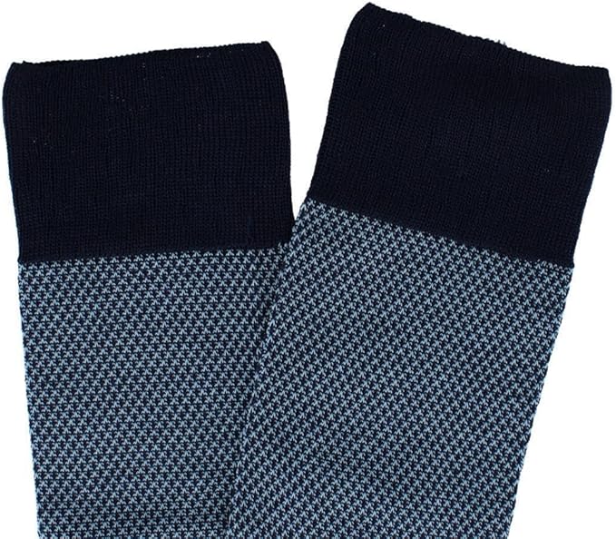 Trafalgar Men's Clayton Birdseye Over The Calf Mercerized Cotton Socks (1Pair)