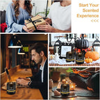 9Psc Scented Candles Set | Men Candle Set,7oz Gifts for Men Aromatherapy, Soy Candle(Black)