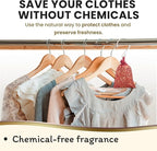 Cedar Sachet Bags, Fully Stuffed Scented Sachets with Hanger Hooks, Perfect for Closets, Drawers, Cars, Gym Bags, or Anyplace That Needs to Smell Better - Cedar Blocks for Clothes Storage
