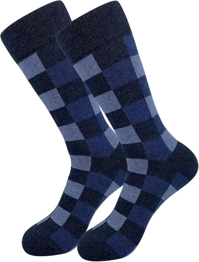 HHX YONLEE Dress Socks 5/6/10 Pairs Crew Argyle Colorful Cotton Novelty Casual Happy Fun