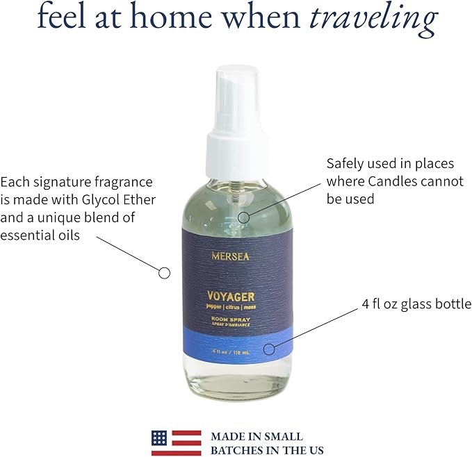 MERSEA Luxury Room Spray, Voyager, 4 oz