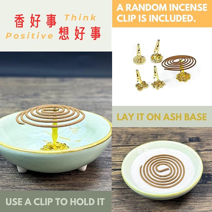 SZ ShinZuo Agarwood Incense Coils (3-3.5hrs, 48pcs) - Taiwan Incense Style- Basic Agarwood Level, for Religious Practices, Meditation, Yoga, Prayer. Daily Use (1)