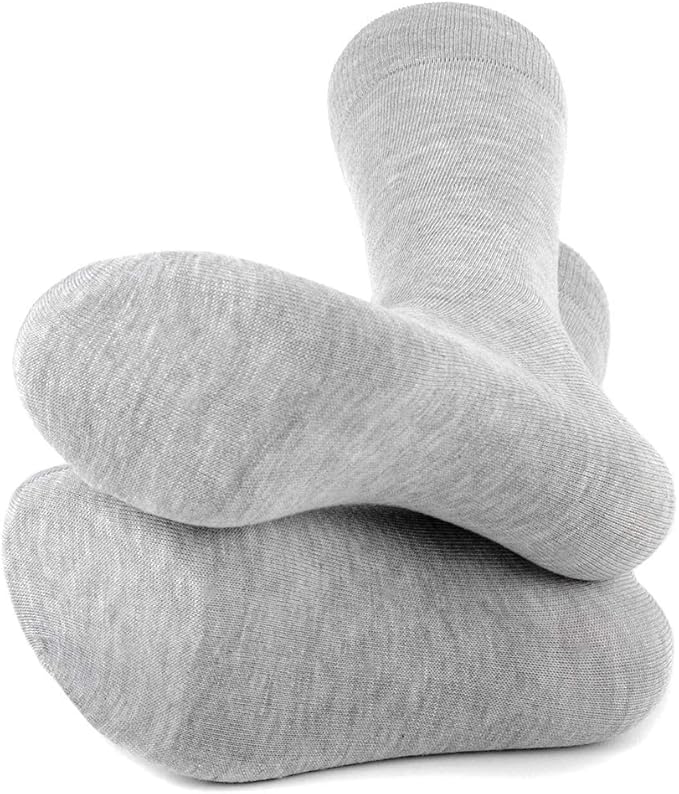 Feraricci Solid Color Casual Dress Socks for Men - Colorful & Comfortable Crew Socks