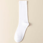 Men's Dress Socks 5 Pairs Mens Cotton Calf Business Formal Socks Soft Breathable Athletic Long Crew Casual Socks