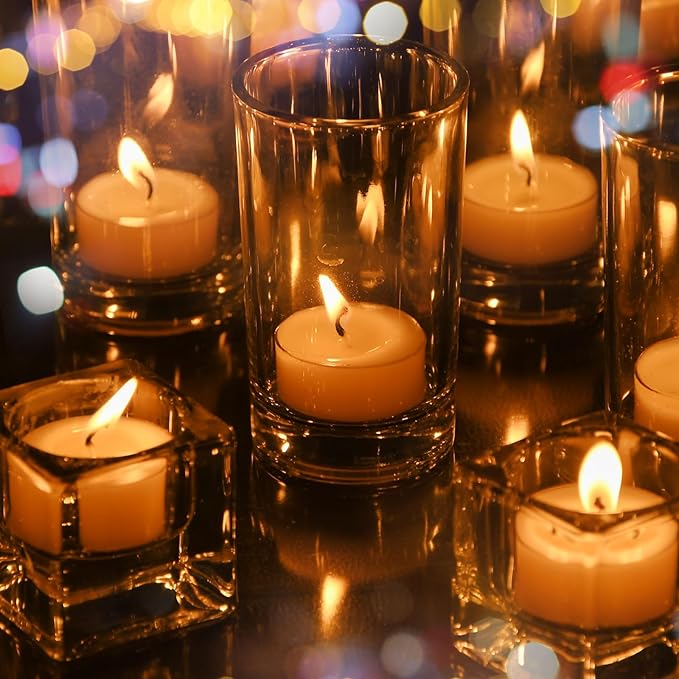 36 Count Pure Beeswax tealight Candles Bulk -Small Beeswax Candle Natural Scent Organic Smokeless Candle - Off White