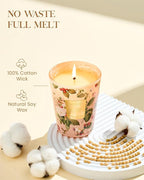 M&SENSE Strawberry Vanilla Scented Natural Soy Wax Candle, 14.1oz 60 Hours Long Lasting Slow Burning Candles for Home Decor, Aromatherapy Candle for Stress Relief