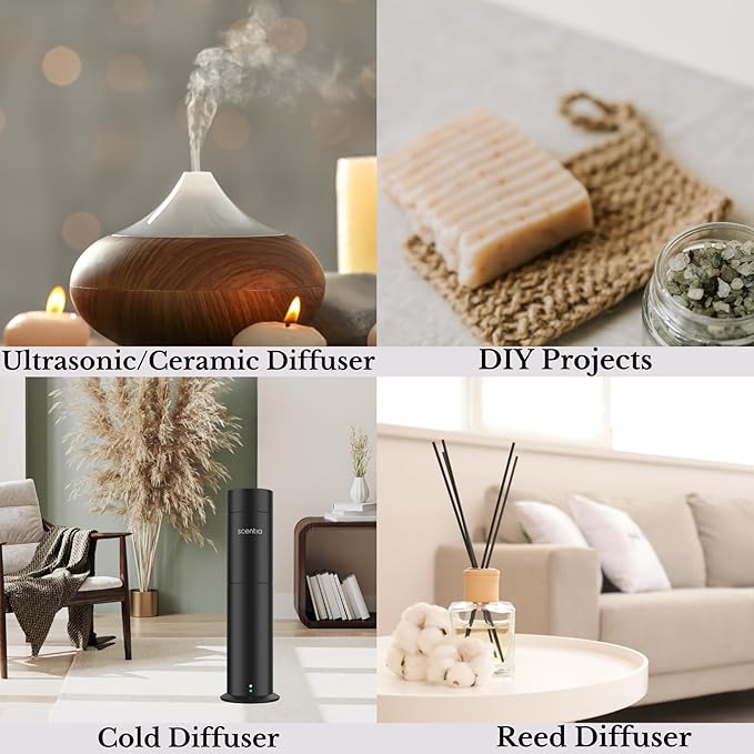 Hotel Diffuser Oil Inspired by 5-Star Hotel Scent - 120 mL 4.06 fl oz - Essential Oil Blend Botanical Jasmine, Bergamot & Fresh Marine Notes for Aromatherapy Diffusers - Cabana