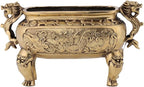Antique Bronze Brass Chinese Dragon Incense Burner Holder Home Decoration Vintage Incense Burner Incense Holder for Stick and Cone Incense Incense Holder Burner