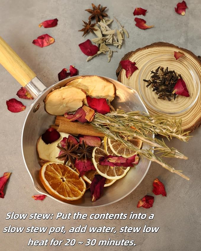 Simmering Potpourri, Potpourri Simmer Pot - Cinnamon, Cloves, Rosemary, Orange Slices, Apple Slice Perfect House Warming Hostess Gift