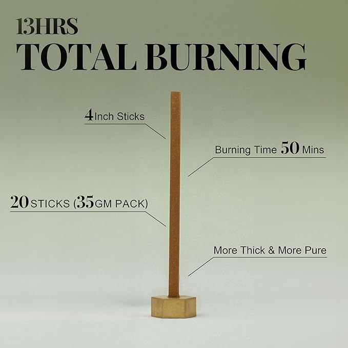 Deep Sleep & Relaxation - Innergy Agarwood Incense Sticks, Natural Eaglewood Blend for Deep Sleep, 50 Min Burn