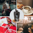 Simcat Backflow Incense Burner Handicraft Hugging Lovers Incense Waterfall Burner Ceramic Incense Holder Censer Romantic Home Decor +20 Backflow Incense Cones 30 Incense Sticks 1 Tweezer 1 Mat