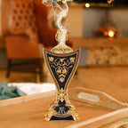 Frankincense Resin Incense Burner,Bakhoor Burner, Charcoal Incense Burner, Portable Incense Censer - for Yoga,Spa Aromatherapy,Office & Home Decor(Black)