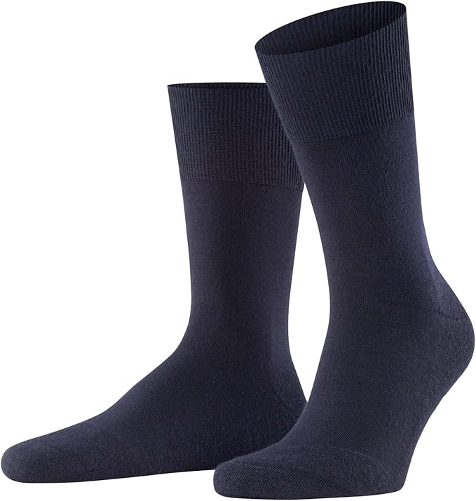 FALKE Men's Airport Dress Socks, Premium Merino Wool Cotton Blend, Sustainable Luxury, Eco-Friendly Business Casual, 1 Pair