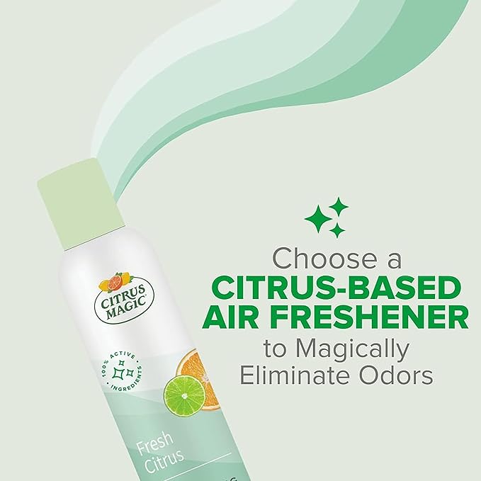 Citrus Magic Odor Eliminating Air Freshener Spray, Fresh Citrus, 6-Ounce