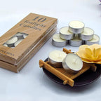 10 Pack Tea Candles Wedding Party and Home Decoration Votive Parties Tealight Small Wishing Bulk with 1.5-2 Hours Extended Burn Time Mini for Birthday Emergency Family (White)