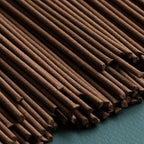 Asayu Japan Traditional Smoke Incense Gift Set with Incense Holder and Brass Stand, Sandalwood & White Sage Blend Incense Sticks with Mini Aquamarine Ceramic Holder