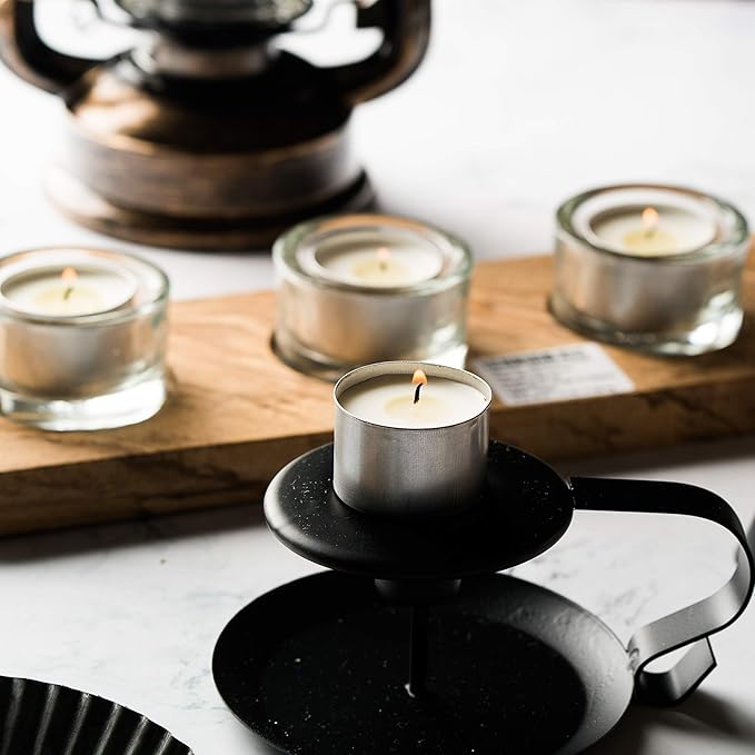 HomeLights Unscented White Tealight Candles -300 Packs, 6 to 7 Hour Burn Time Smokeless, Mini Votive Paraffin Candles with Cotton Wicks for Shabbat, Weddings, Christmas