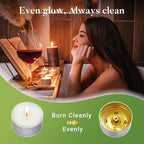 Unscented Tea Lights Candles 240 Pack, 6 Hours Long Burning,White Tea Candles Bulk, Bright Burn with Palm Wax,Smokeless Tealight Candles for Wedding,Centerpiece,Christmas Lights,Home Decorative