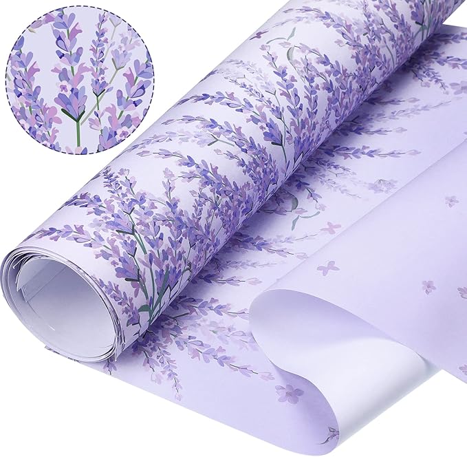 10 Sheets Drawer Liners for Dresser Scented Drawer Liners Non Adhesive Scented Paper for Fragrant Home Shelf Closet(Lavender,Lavender)