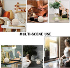 ELLDOO Natural Travertine Incense Cone Holder, Home Decor Handmade Ball Shape Incense Burner for Yoga Meditation SPA Reading, Beige