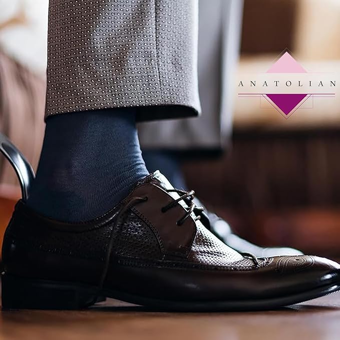 anatolian DRESS SOCKS Natural Comfortable Soft Classy - Made In TURKEY for Men Women Dress or Casual Footwear