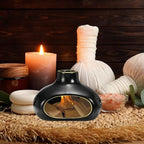 uxcell Incense Burner, Ceramic Incense Holder Santo Holder Ash Catcher with Cleaning Brush Tweezer Decorative Bowl for Meditation Stick Aromatherapy Yoga, Colorful
