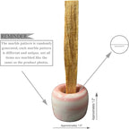 TOBOHU Pink Marble Ceramic Palo Santo Stick Holder, Palo Santo Burner Bowl