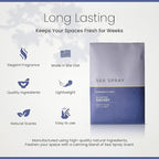 – Home Fragrance Aromatic Sachets: Premium Long-Lasting Aroma, for Drawers Dressers Closets Car Kitchen, Sea-Spray