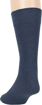 7BigStars Mens Dress Socks – 6 Pairs Crew, Soft Stay Up, Cotton Comfort for Business, Office, Big and Tall, Breathable