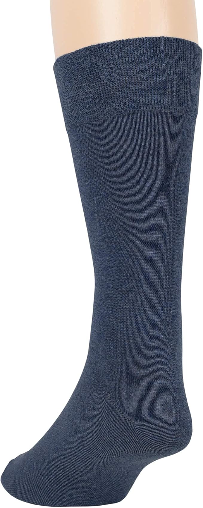 7BigStars Mens Dress Socks – 6 Pairs Crew, Soft Stay Up, Cotton Comfort for Business, Office, Big and Tall, Breathable