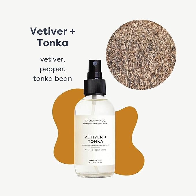 Calyan Wax Co. Vetiver and Tonka Room Spray